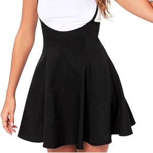 Black Suspender pinafore type skirt! New!